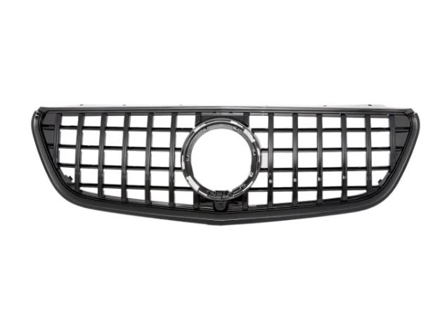 Grill Mercedes V-Class W447 Facelift AMG-Line (2019-..) GTR Zwart