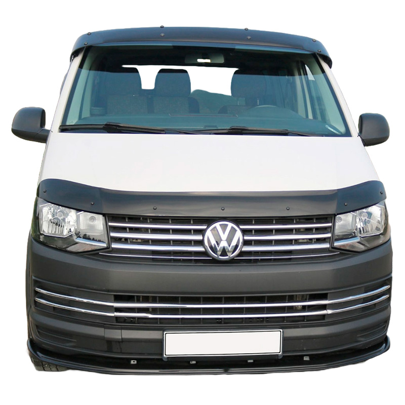 Motorkapbeschermer (steenslagcover)  Volkswagen Transporter T6/T6.1 2015-2022 - Glanzend zwart