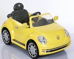 Kinder Auto VW Beetle Electrisch met MP3/Radio en LED
