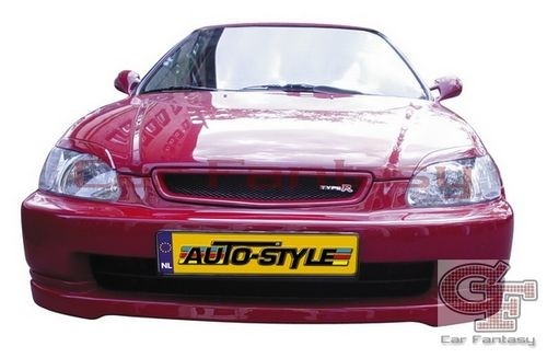 Voorspoiler Honda Civic Type R-look ABS 2/3 drs 9/91-9/95