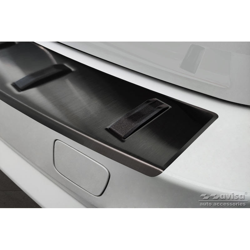 Zwart RVS Achterbumperprotector  BMW X5 F15 (incl. M-Pakket) 2013-2018 'STRONG EDITION'