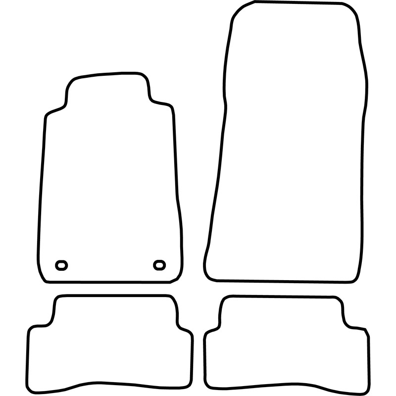 Automatten  Mercedes CLK W208 1997-2002