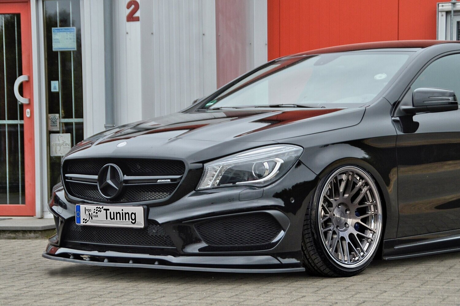 Voorspoilerlip Mercedes A45 AMG W17 voorfacelift 2012-2015