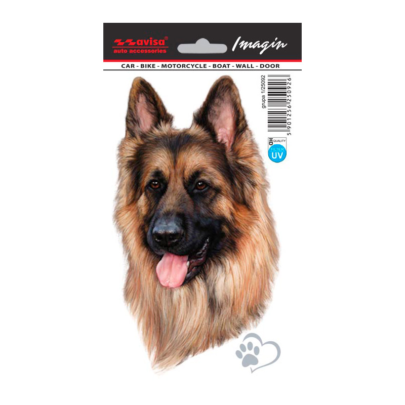 Auto Tattoo Sticker Duitse Herder - 11x12cm