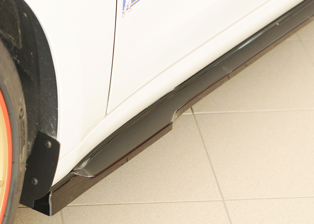 Zijskirts Tesla Model 3 Rieger Glans Zwart