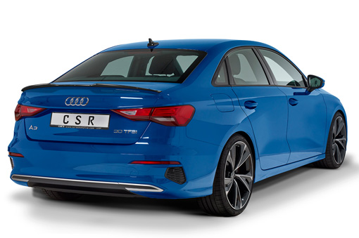 Spoiler Audi A3 Limousine (8Y) CSR glans Zwart
