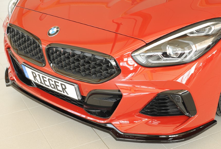 Voorspoiler BMW Z4 G4Z/G29 roadster Rieger glans zwart