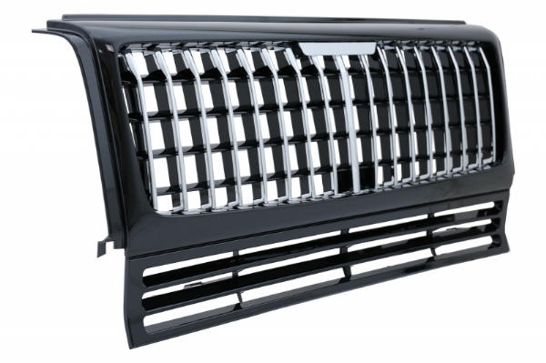 Grill Mercedes W463 G-Klasse 90-14 GT-R Panamericana Design Piano Zwart/Chroom
