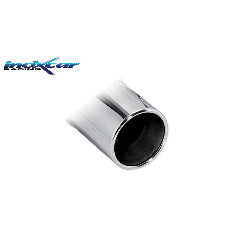 100% RVS Sportuitlaat  Volkswagen Polo 6R 1.4 85pk 2010-2014 1x80mm