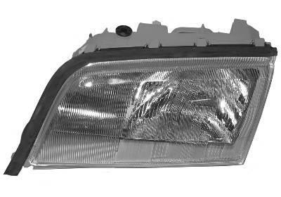 koplamp, H1+H1+H3, pneum verstelb, links,-09/1996 Mercedes C kla