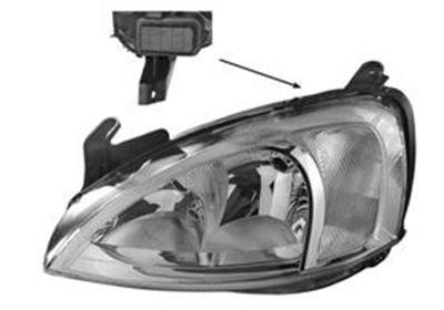 koplamp, model Bosch, H7+H7, elektr verstelb, incl stelmotortje,