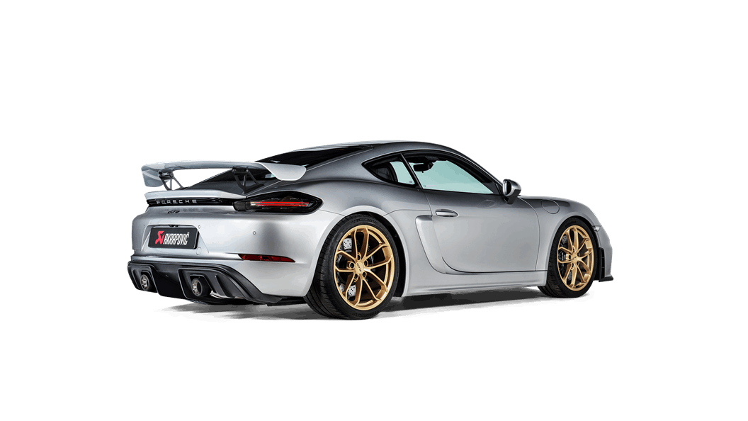 Akrapovic Porsche 718 Cayman Gts/Gt4 With Gpf – Titanium Tail Pipe Set Black