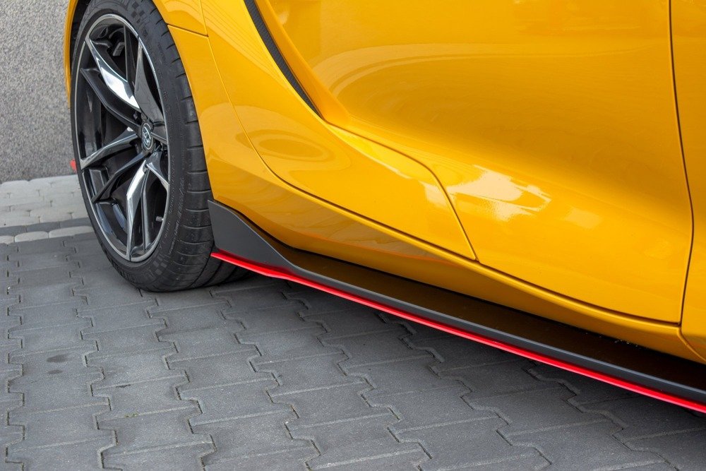 Zijskirts V.2 Toyota Supra MK5 Maxton Glans Zwart