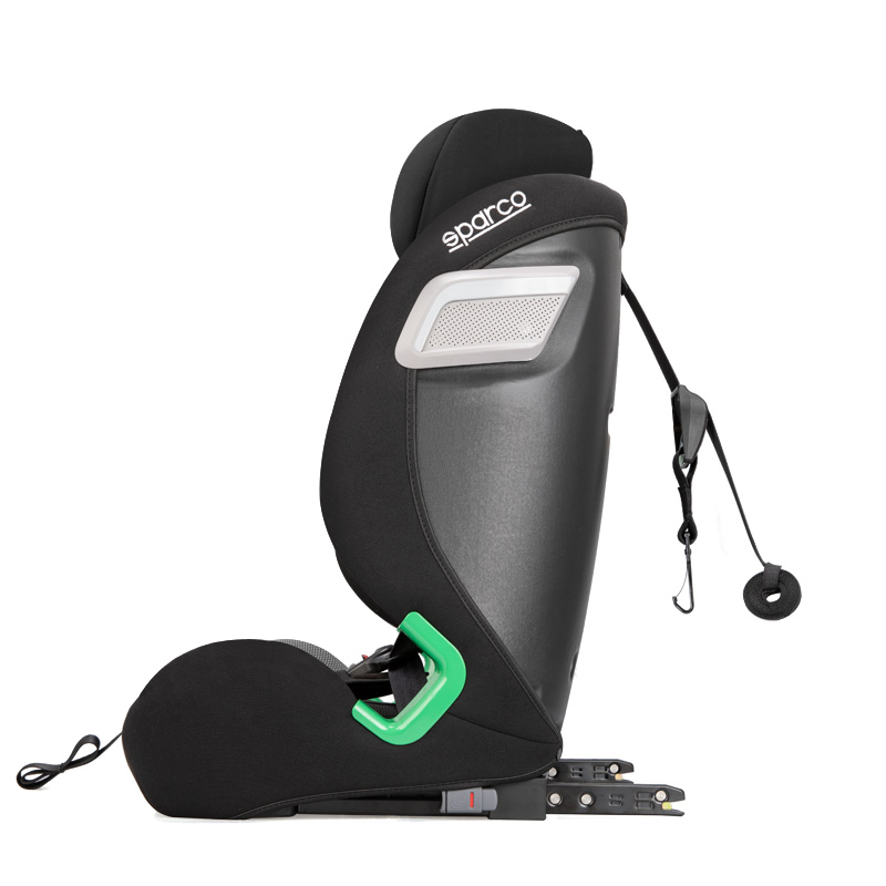 Sparco kinderstoel SK5000I (Isofix) Zwart/Rood i-Size 76-150cm (ECE-R129/03)