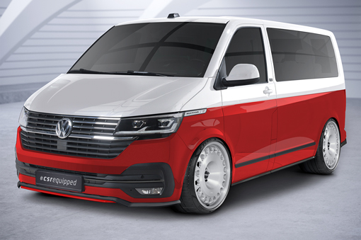 Voorspoiler VW T6.1 Glans zwart