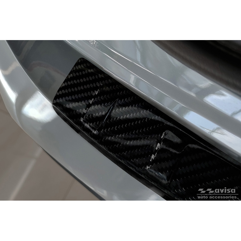 Echt 3D Carbon Achterbumperprotector  Nissan Qashqai III 2021- 'Ribs'