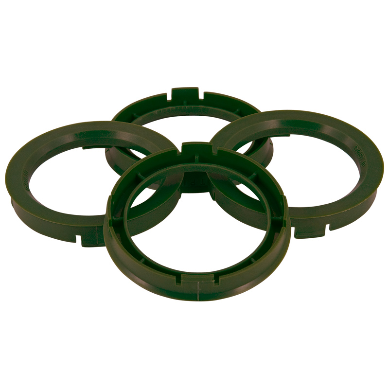 Set TPI Centreerringen - 73.0->65.1mm - Olive Groen