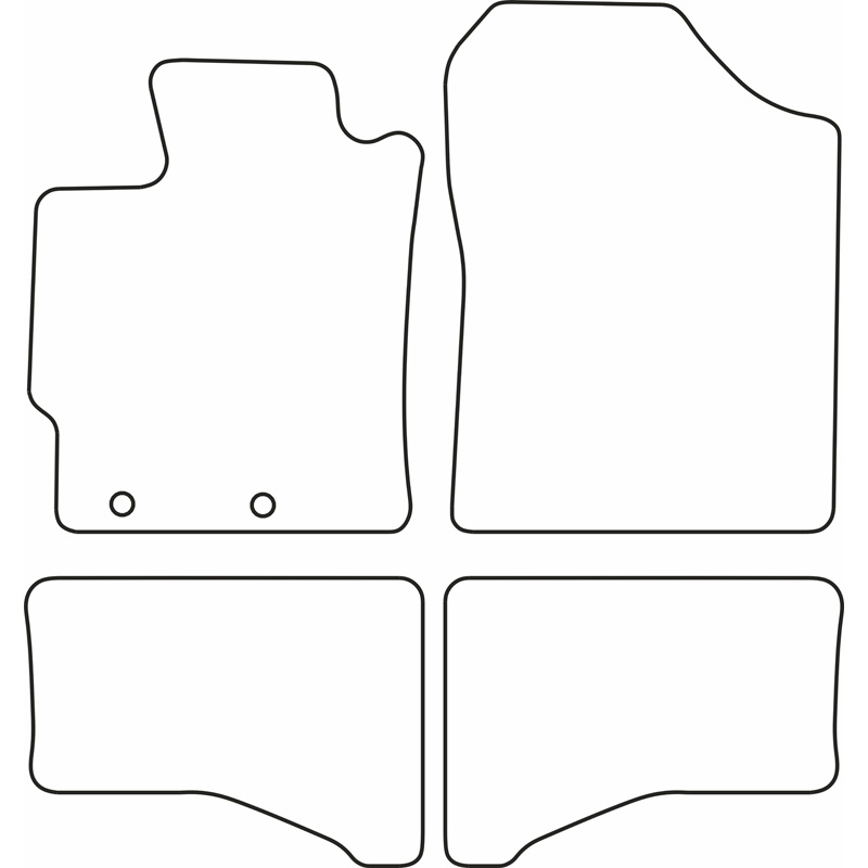 Automatten Velours  Toyota Yaris Hybrid 2012-2020