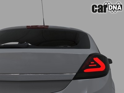 Achterlichten led Opel Astra H GTC 05-10 Zwart/Smoke