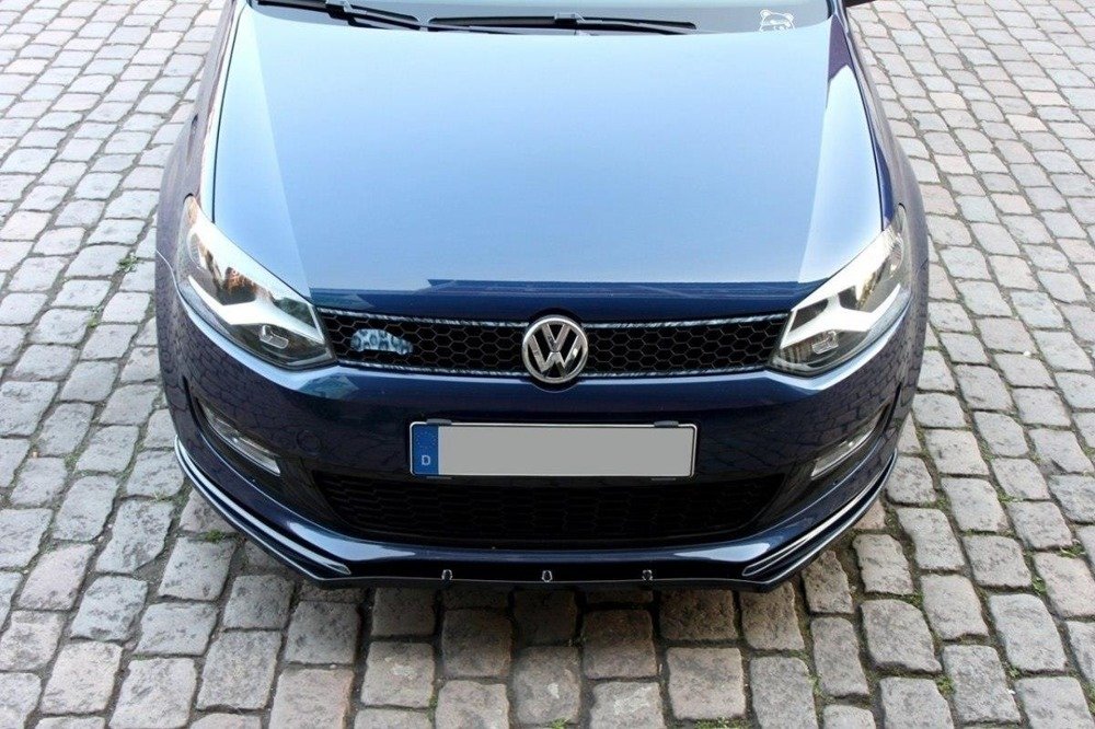 Voorspoiler passend voor VW Polo 6R Maxton Glans Zwart