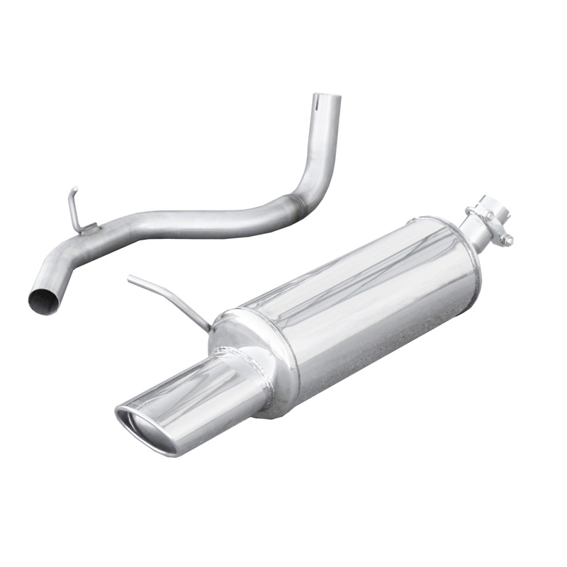 100% RVS Sportuitlaat  Volkswagen Golf IV 1.4 (75pk) 1997- 120x80mm