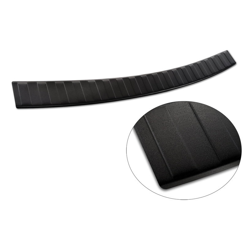 Matzwart RVS Achterbumperprotector  Seat Alhambra & Volkswagen Sharan II 2010- 'Ribs'