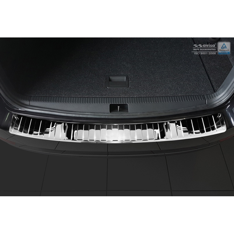 Chroom RVS Achterbumperprotector  Skoda Octavia III Kombi Facelift 2017-2020 'Ribs'