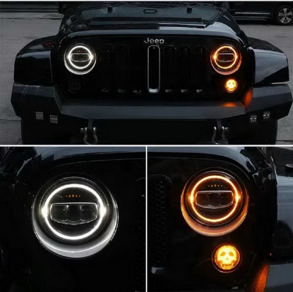 Koplampen JEEP Wrangler JK TJ LJ JL (1997-2017) 5 Stars Design
