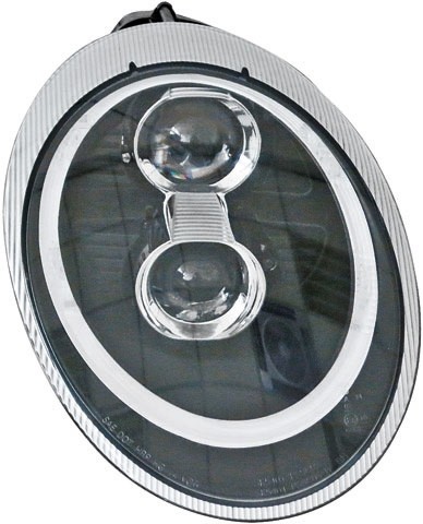 Koplampen Porsche 911 997 DRL LED Xenon Zwart