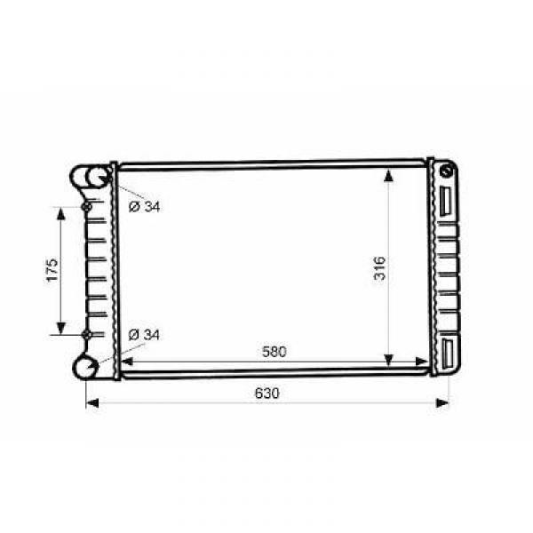 Radiator FIAT PUNTO 99->> 1.9 JTD 62KW -AC