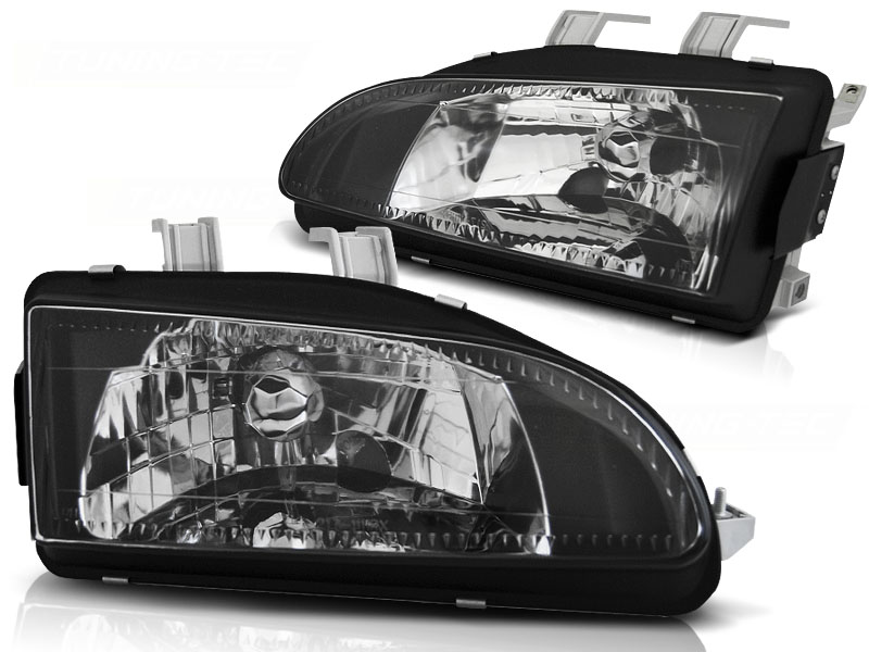 Koplampen Honda Civis 91-95 Zwart