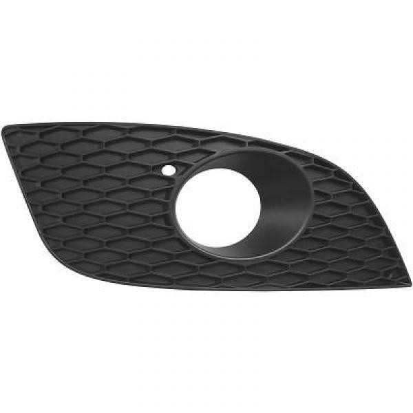Bumper Grill links LEON 09->> ZWART