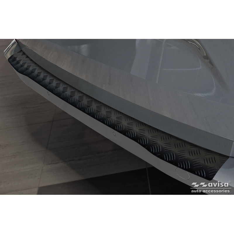 Matzwart Aluminium Achterbumperprotector  Ford Tourneo Custom II (V710) 2023- 'Riffled Plate'