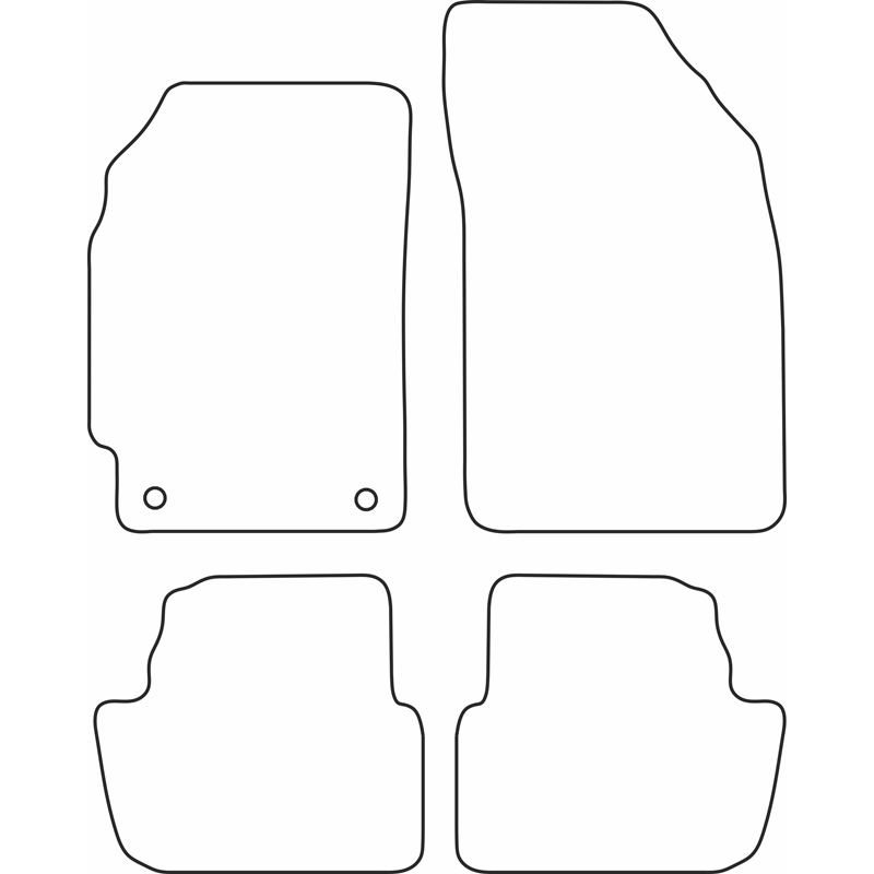 Automatten Velours  Chevrolet Spark 2010-2013