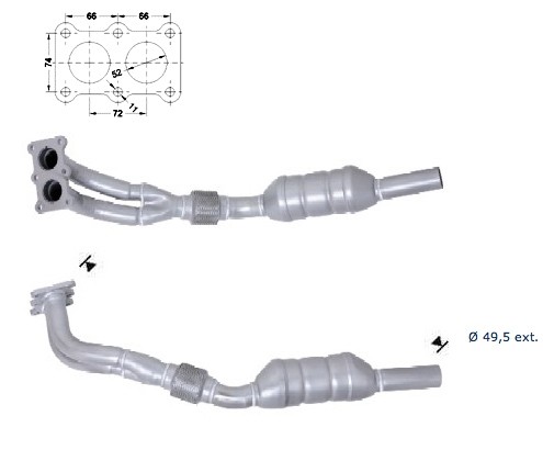 Seat CORDOBA 1.6i 1595 cc 74 Kw / 101 cv AEH Magnaflow CAT Bouwj
