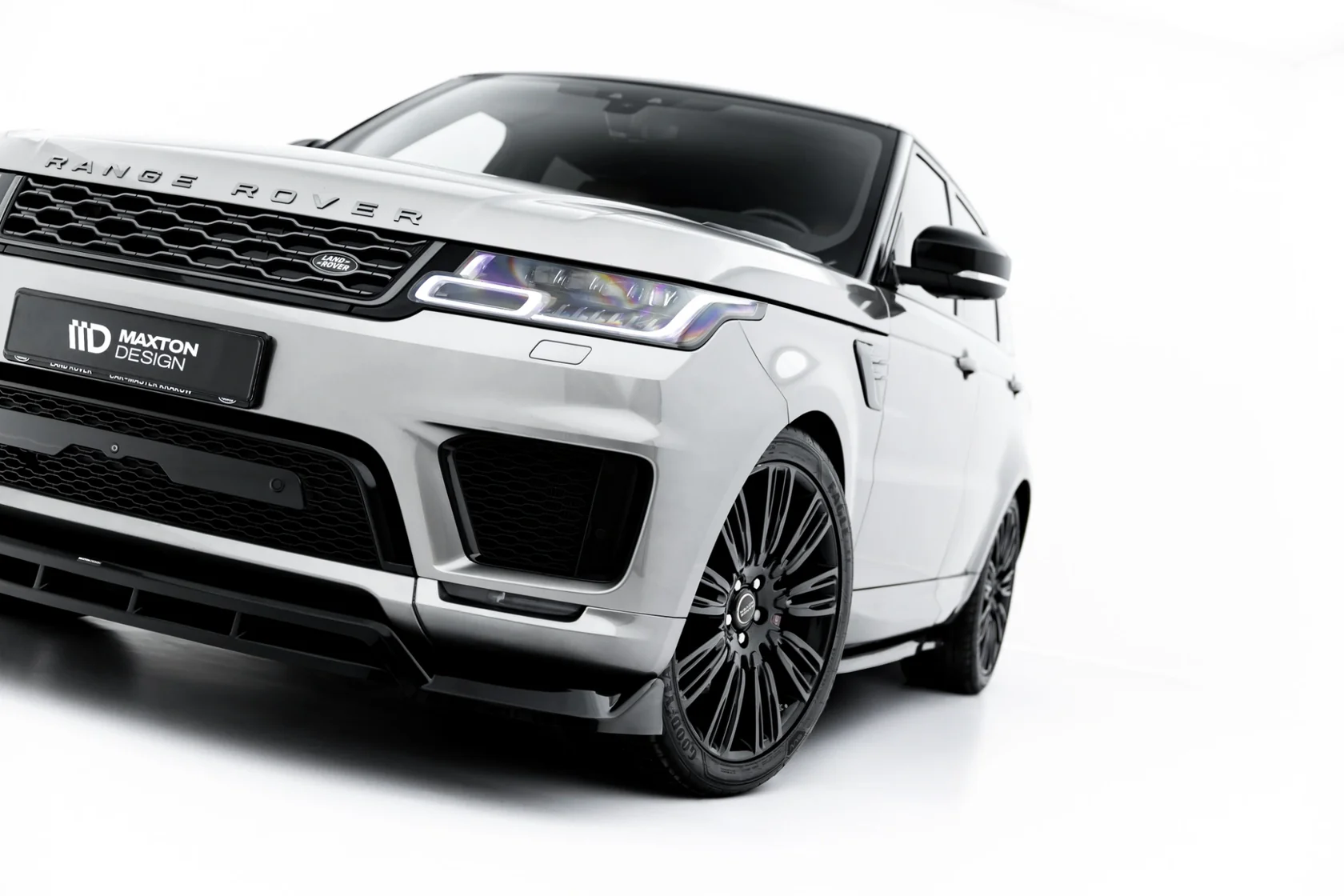 Voorspoiler Land Rover Range Rover Sport MK2 Maxton Glanzend zwart