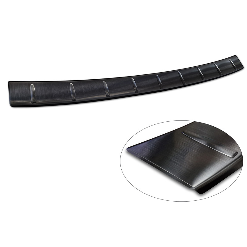 Zwart RVS Achterbumperprotector  Volkswagen Tiguan (CT1) 2024- 'Ribs'