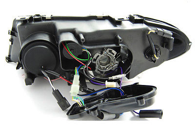 Koplampen BMW E90/E91 Angel Eyes LED zwart