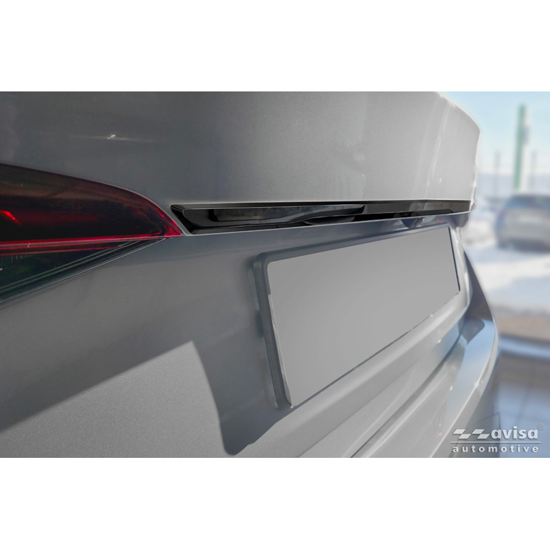 Avisa Zwart Chroom RVS Kofferbak Sierlijst  Skoda Octavia IV Liftback (NX3) 2019-2024 & Facelift 2024-