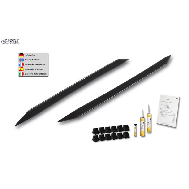 Sideskirts 'Slim'  Tesla Model S 2014-2016 & 2016- (ABS zwart glanzend)