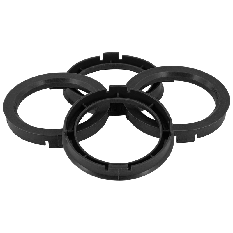Set TPI Centreerringen - 72.5->71.6mm - Zwart