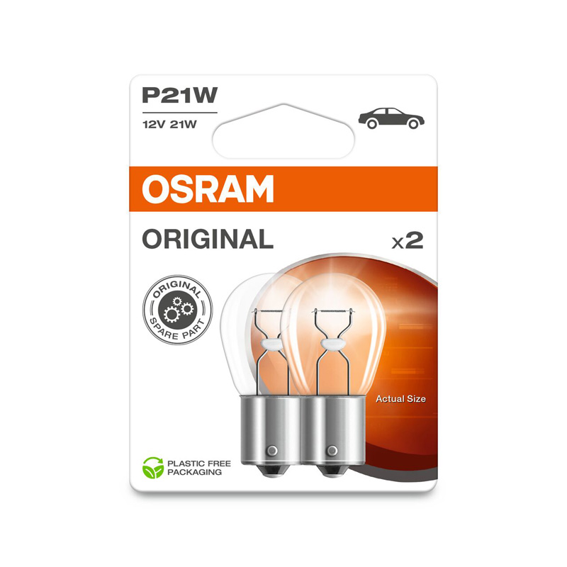 Osram Original Halogeen lampen - BA15S - 12V/21W - set à 2 stuks