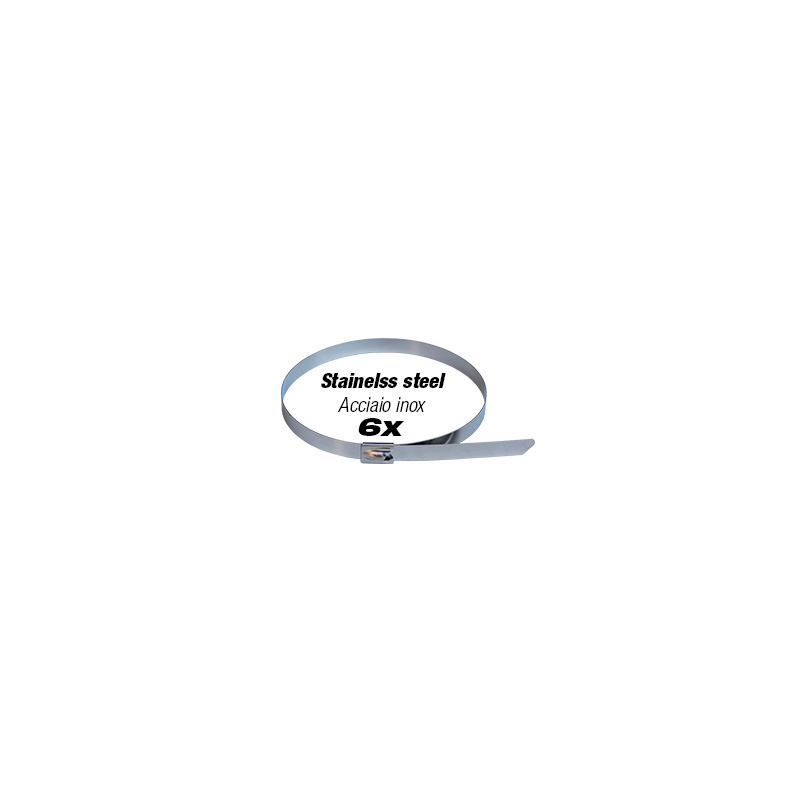 Simoni Racing Warmte-isolerende Uitlaat Wrap Kit 1 - 15m x 5cm + 6 klemmen < 1000°C - Titaniumvezel