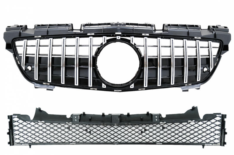 Grillen set Mercedes SLK R172 GT-R Panamericana Design Chroom/Zwart