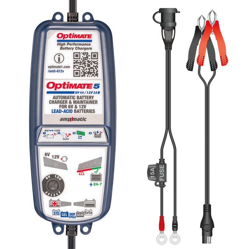 OptiMate 5 6V 4A / 12V 3A Acculader / tester / onderhouder