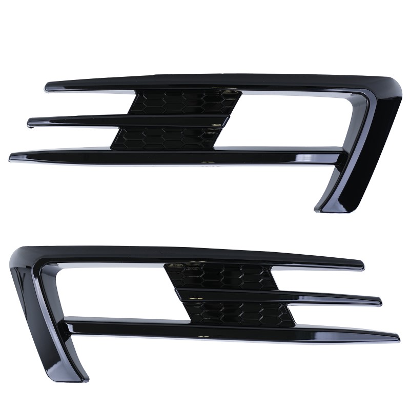 Grill-covers VW Golf VII 12-16, GTI-Look glans zwart