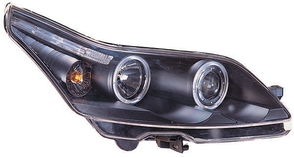Koplampen Citroen C4 04-09 Angel Eyes Zwart