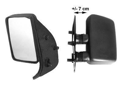 spiegel, rechthoekig, korte arm, (7 cm), links Peugeot Boxer, 19