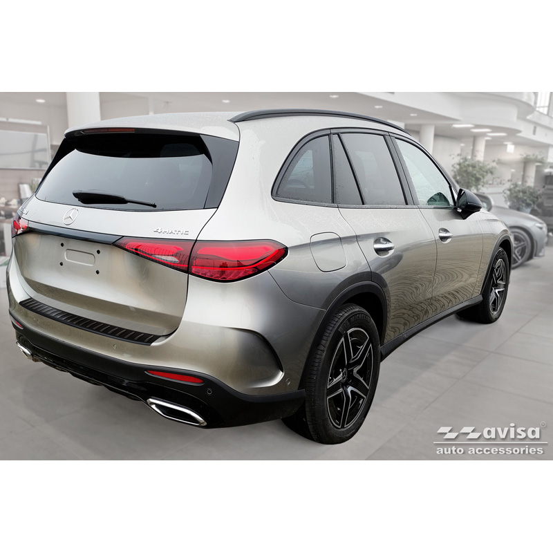 Matzwart RVS Achterbumperprotector  Mercedes GLC II (X254) 2022- 'Ribs'