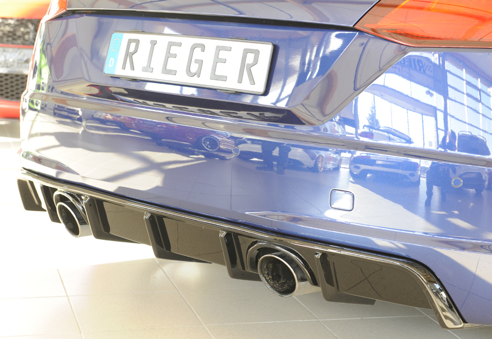 Diffuser Audi TT 8J-FV 8S 14-22 Rieger Glans Zwart